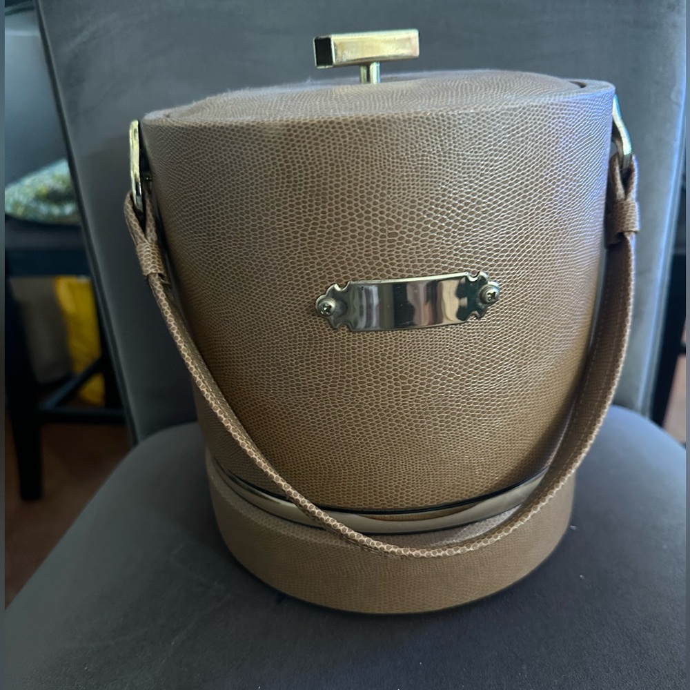 Georges Briard vintage snakeskin ice bucket